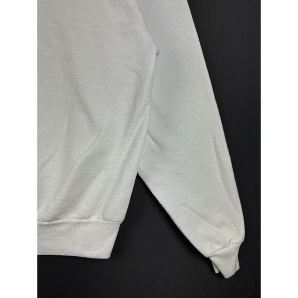 Vintage 90s Jack Russell Dog Animal Pet Art White Crewneck Large - Picture 15 of 16